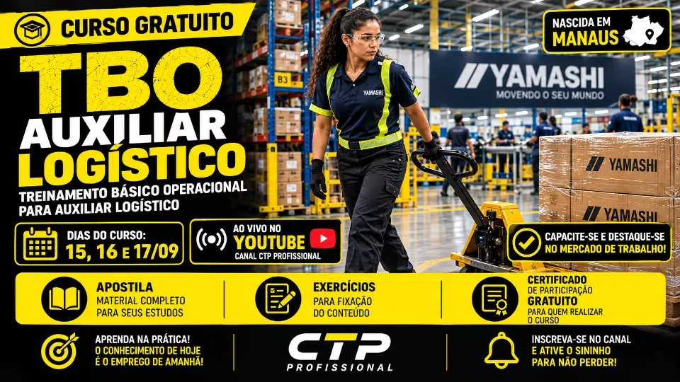 CURSO GRATUITO DE TBO AUXILIAR LOGÍSTICO